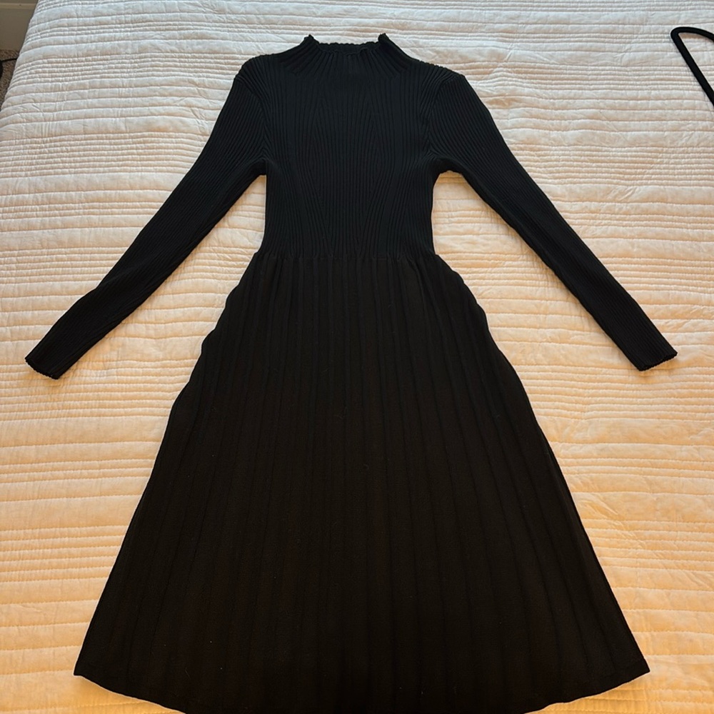 Nannette Black Sweater Midi Dress size S